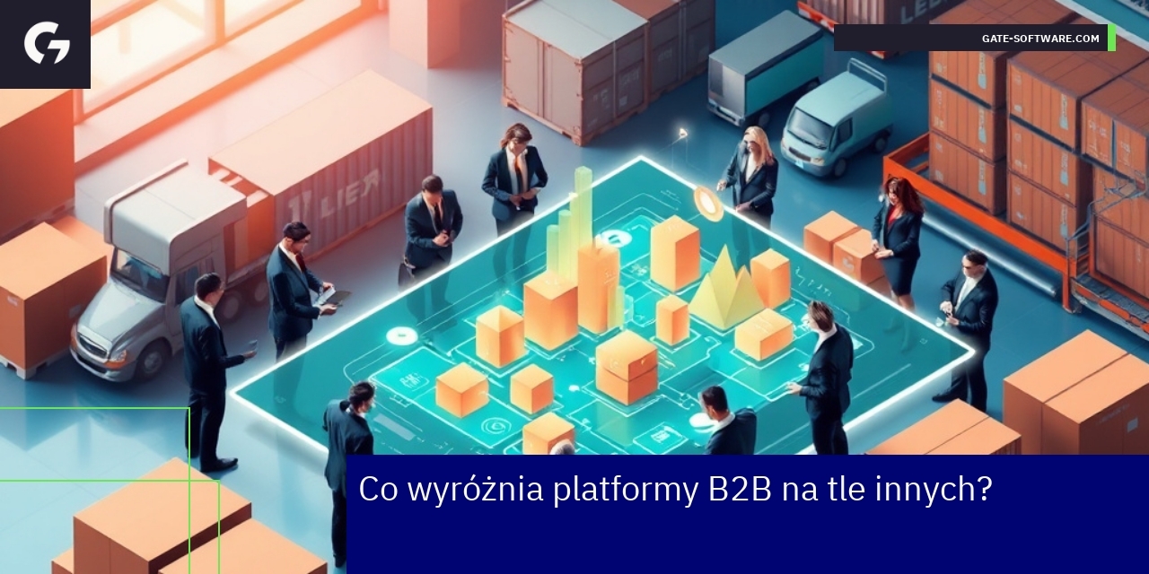 Diagram wyróżniający cechy platform B2B e-commerce