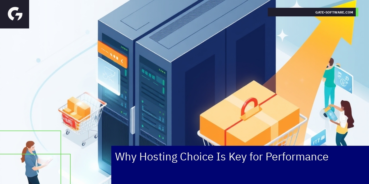 Server, cloud hosting, and technical support illustration