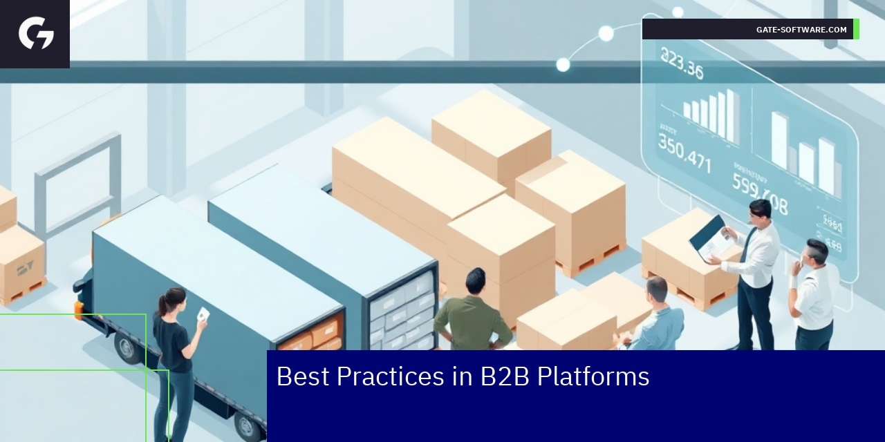 Illustration of B2B platform strategies and marketing
