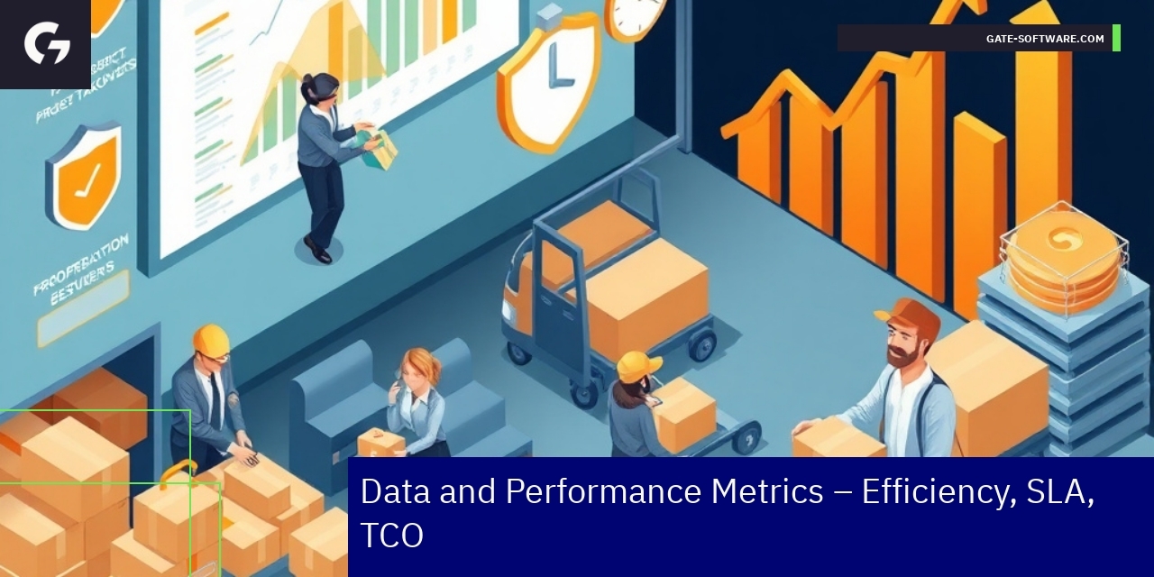 Chart showing efficiency and uptime metrics
