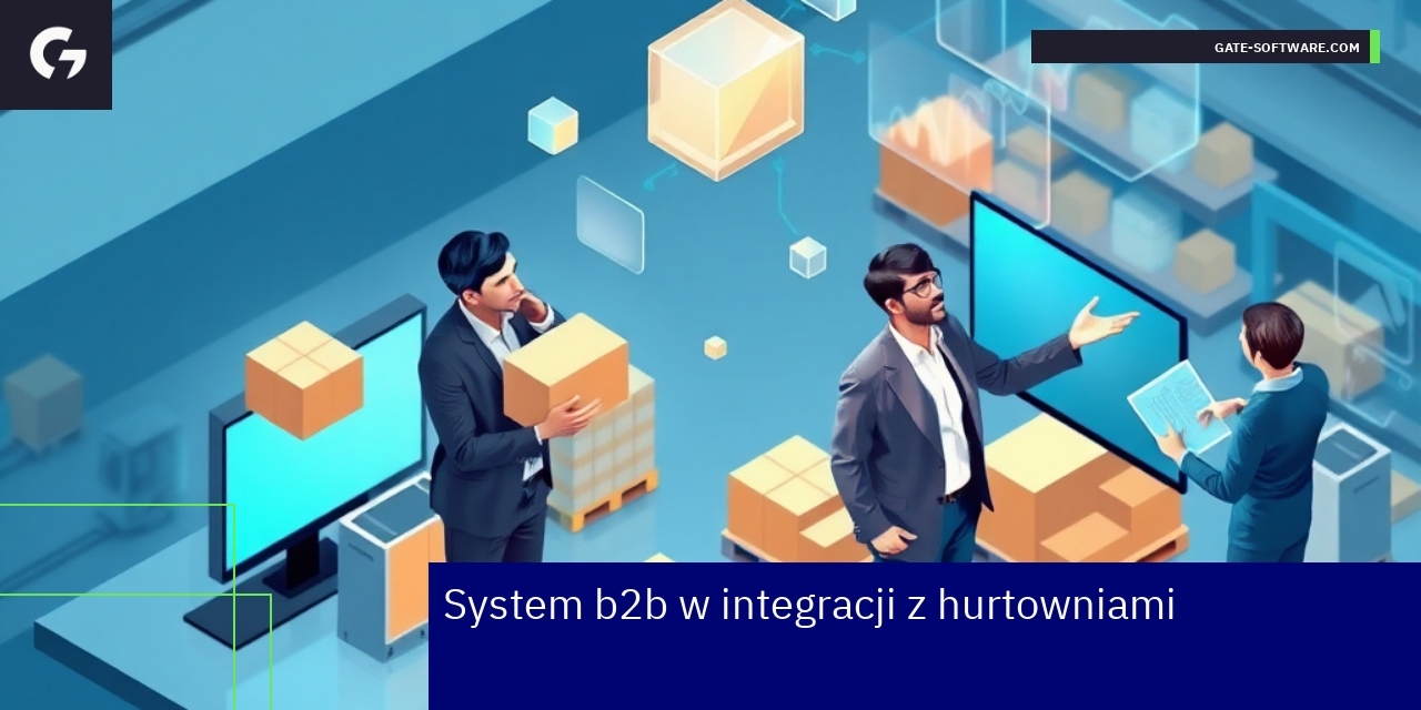 Schemat integracji systemu B2B z hurtownią