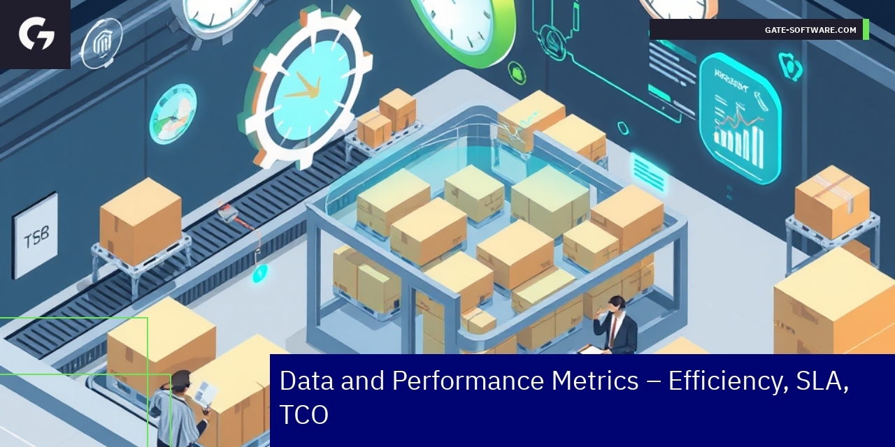 Graph showing project time, delivery rate, and cost reduction