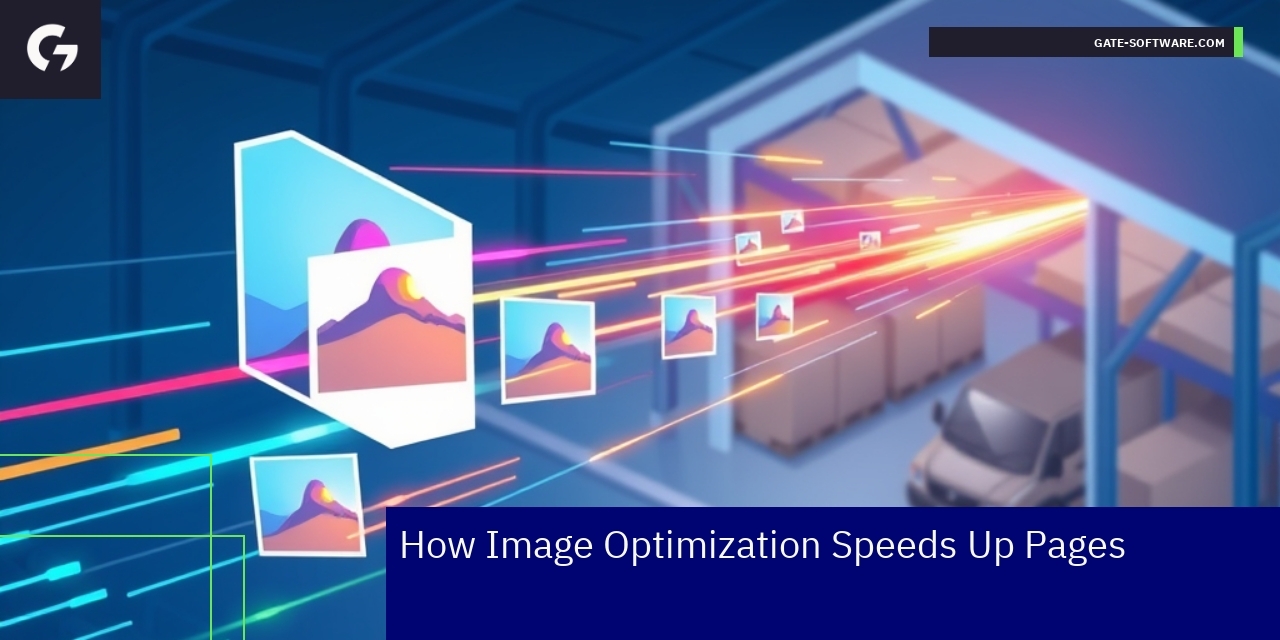 Icons representing compression resizing and lazy loading