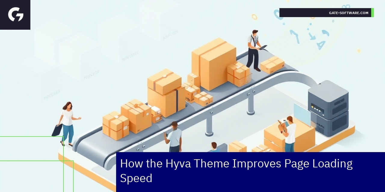 Hyva Theme Enhances Magento Page Speed Graph showing improved loading speed with Hyva Theme