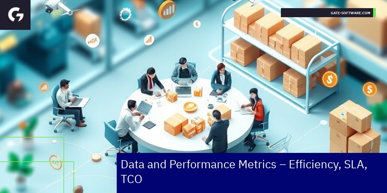 Graph showing B2B project performance metrics