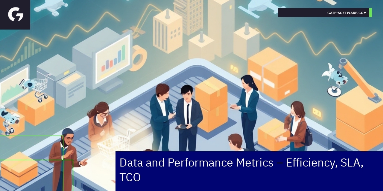 Charts displaying project metrics and performance stats