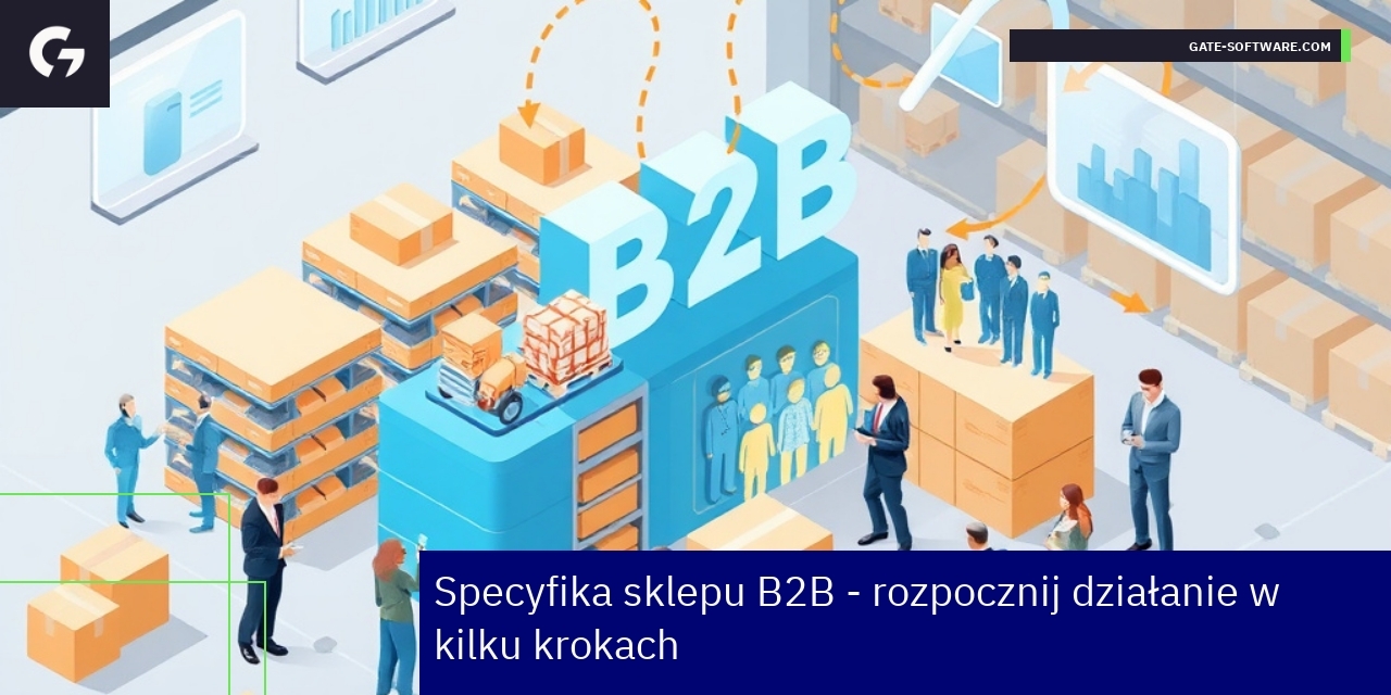 Uruchomienie efektywnego sklepu B2B w ecommerce Schemat działania sklepu B2B z integracją systemów