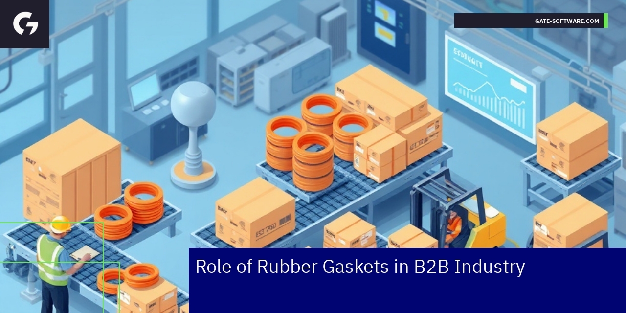 Rubber gaskets and seals for industrial machinery
