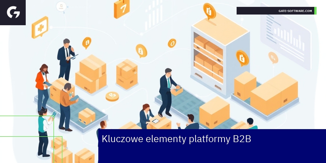 Schemat elementów platformy B2B i integracji systemowej