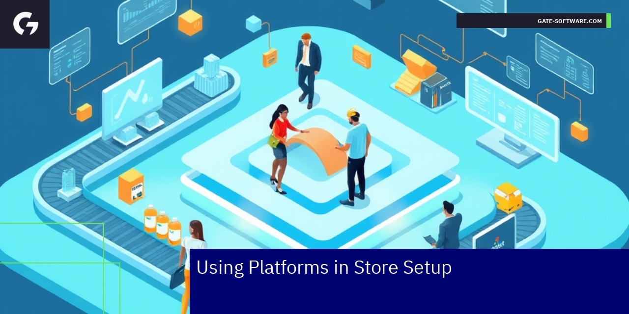 B2B E-commerce Platform Setup and Management Diagram of B2B e-commerce platform workflow and features