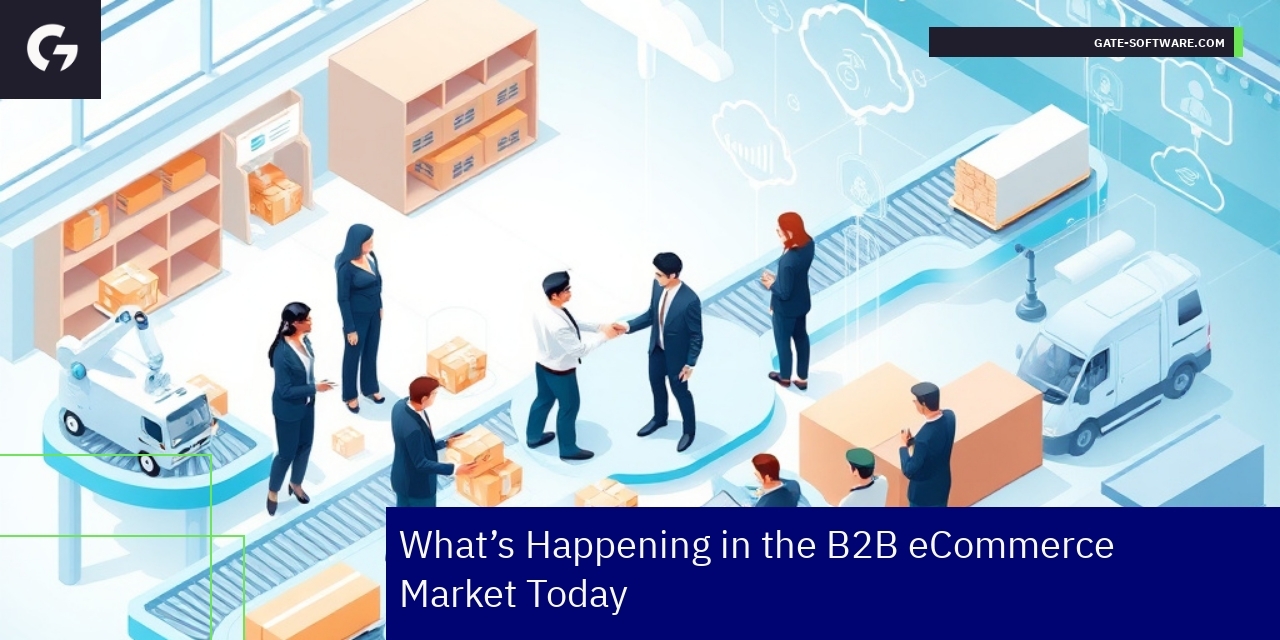 Graph showing B2B eCommerce digital transformation trends