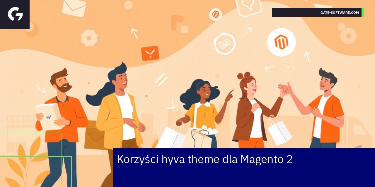 Schemat zalet hyva theme w sklepie Magento 2