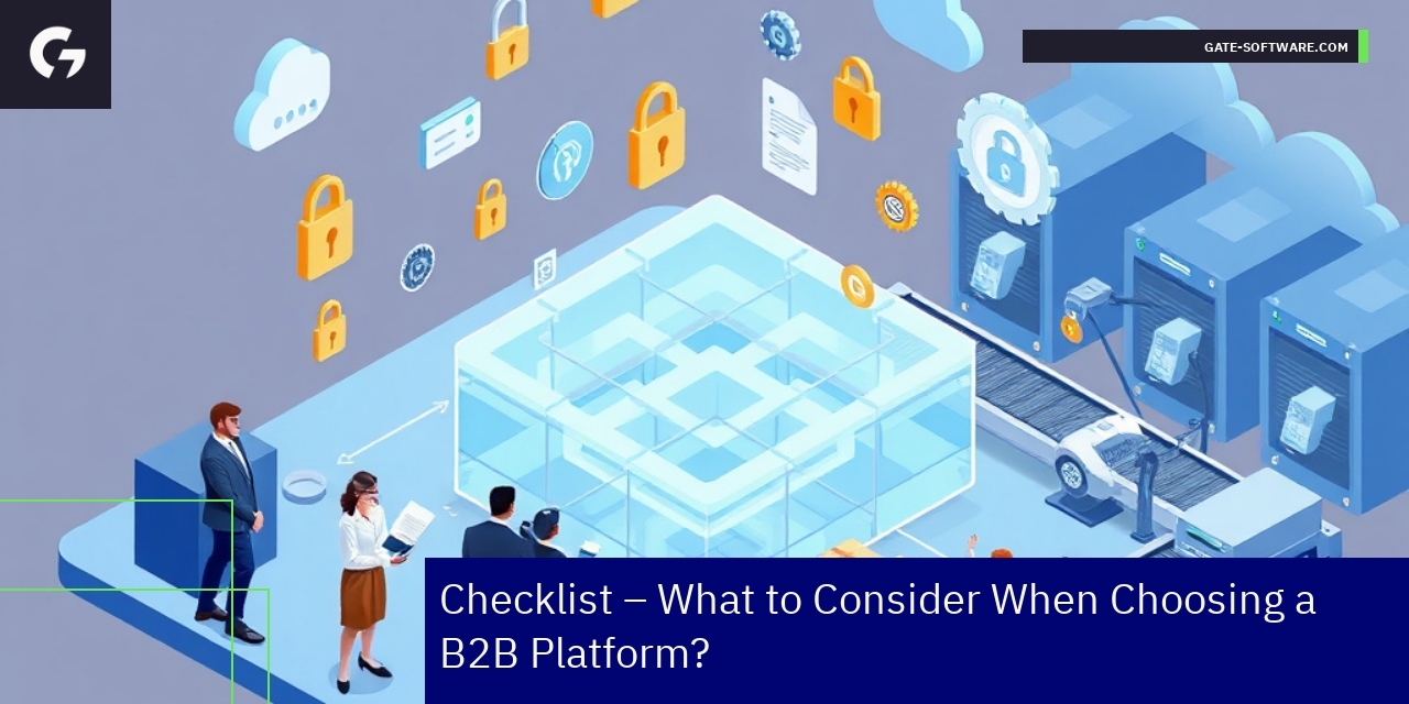 Illustration of B2B platform technical aspects