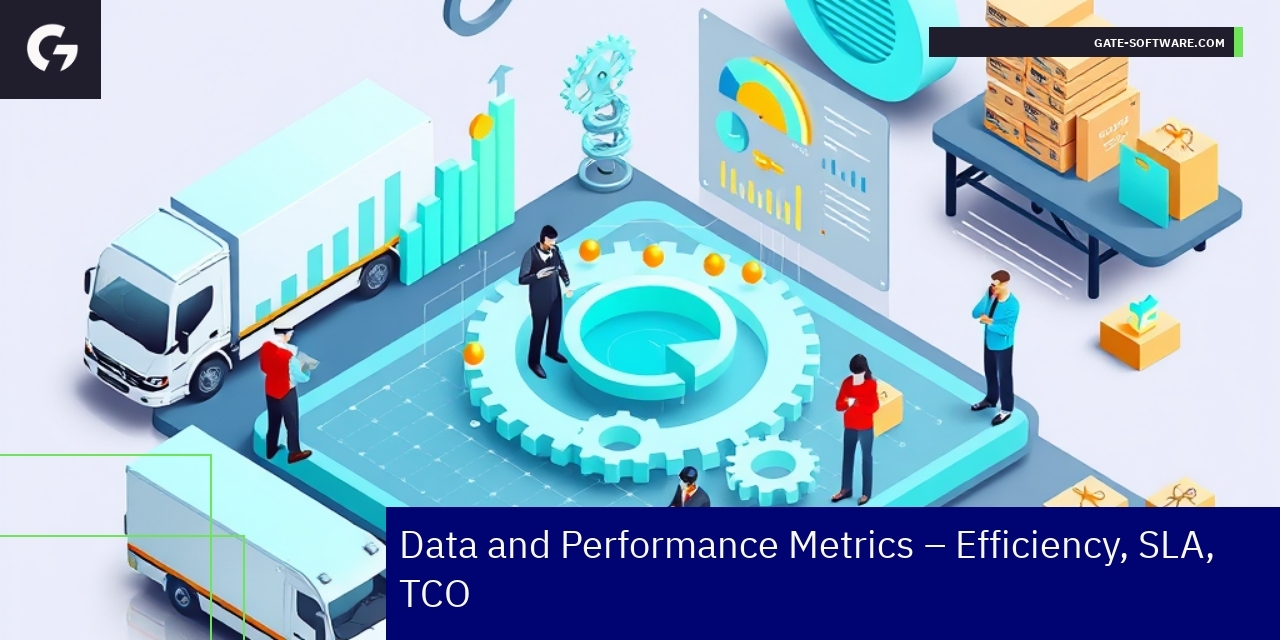 Graphs showing project efficiency and performance metrics