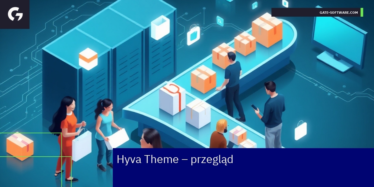 Hyva theme: szybki i nowoczesny motyw Magento Schemat przedstawiający zalety tematu Hyva w Magento