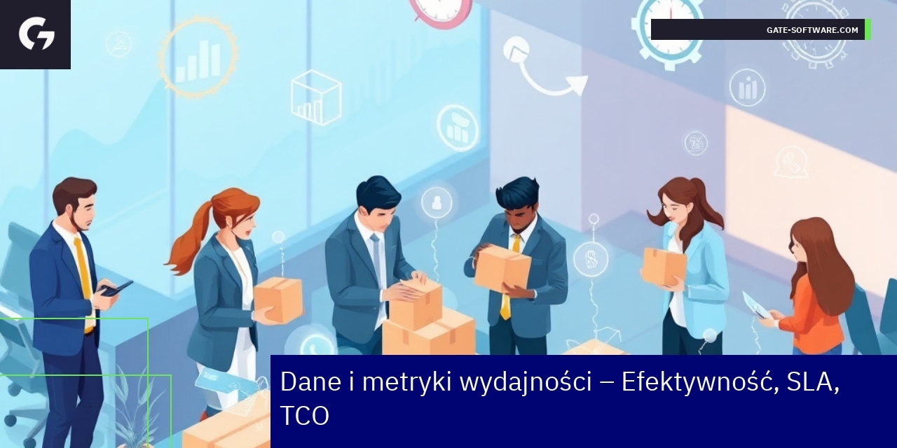 Wykresy i dane dotyczące wydajności projektów B2B