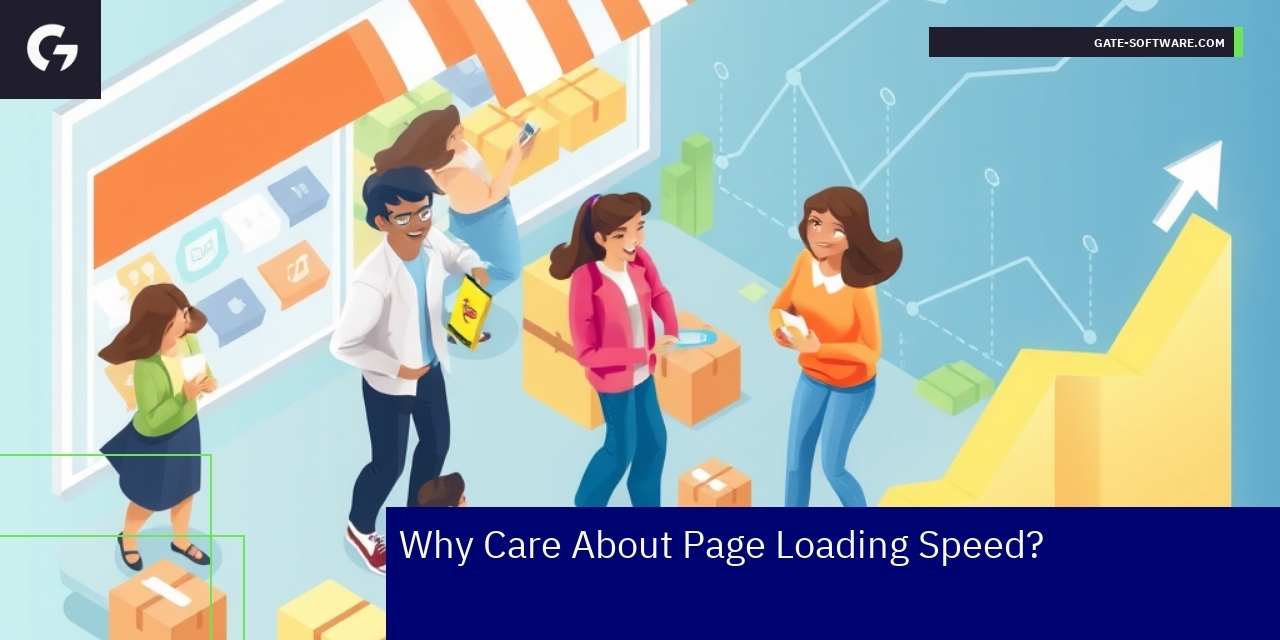 Graphic showing page speed and performance tools