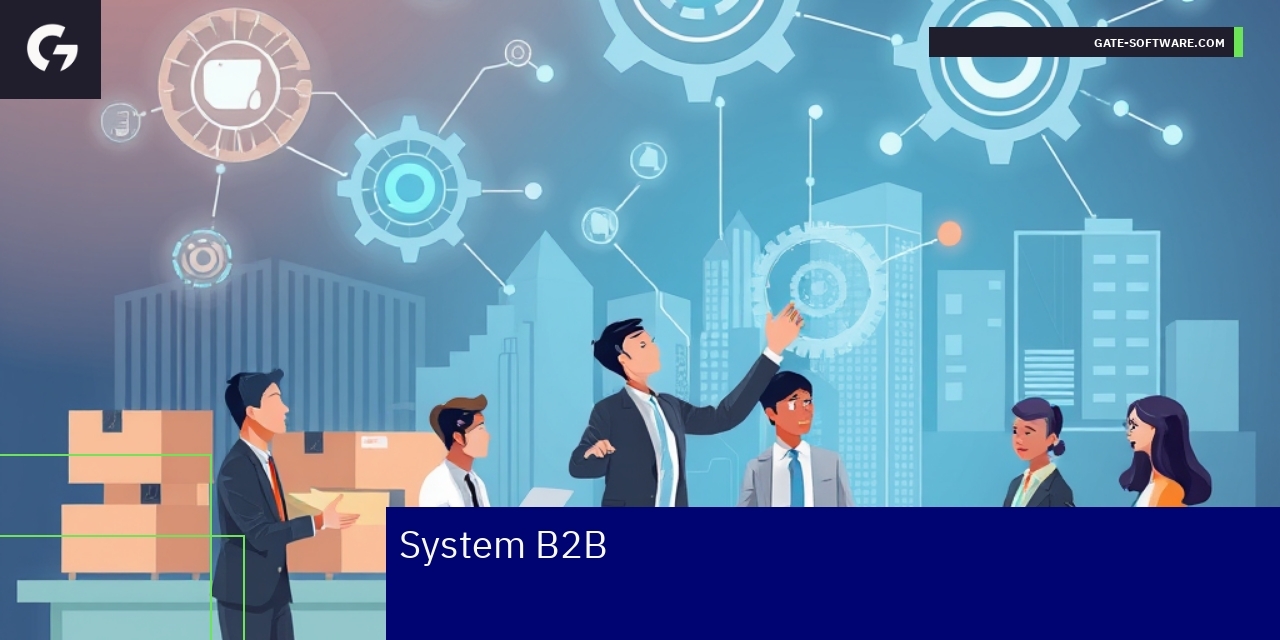 Diagram prezentujący funkcje i korzyści systemów B2B