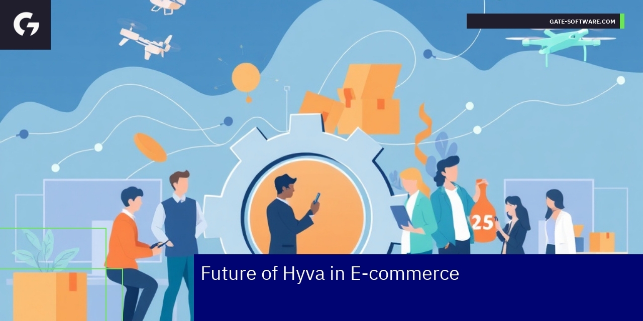 Magento frontend with Hyva theme illustration