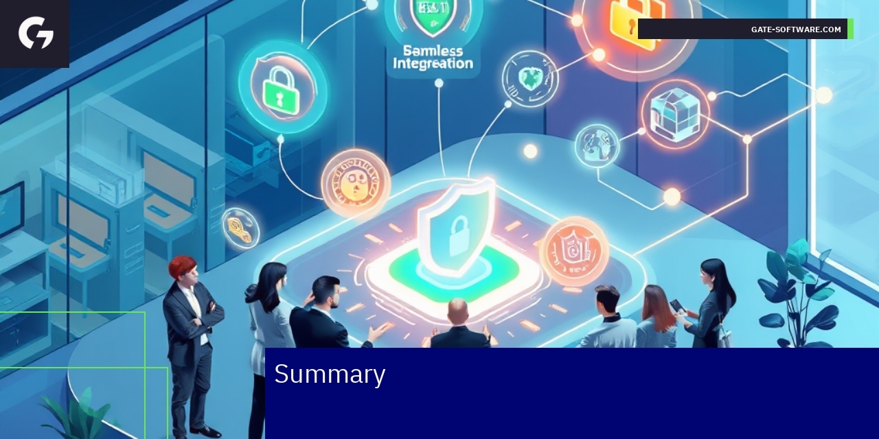 Magento 2 platform icons with business elements