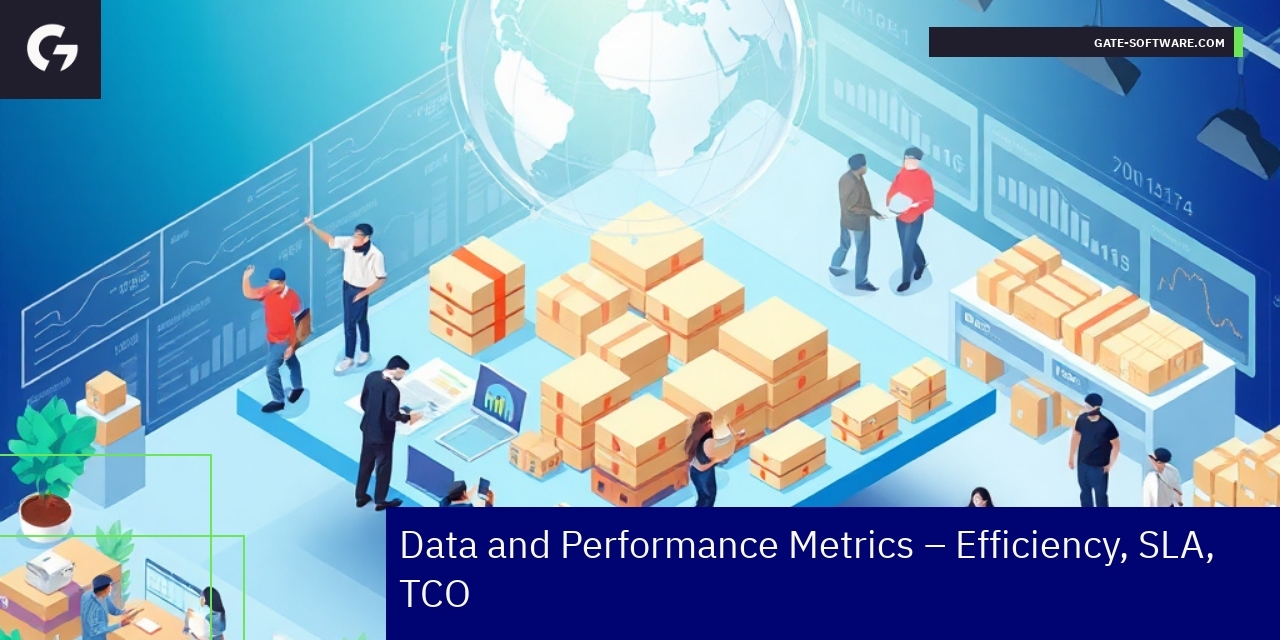 Dashboard showing project metrics and performance data