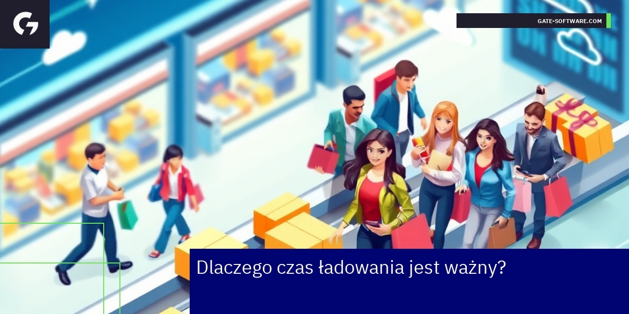 Znaczenie czasu ładowania w e-commerce Wykresy i ikony dotyczące szybkości ładowania stron