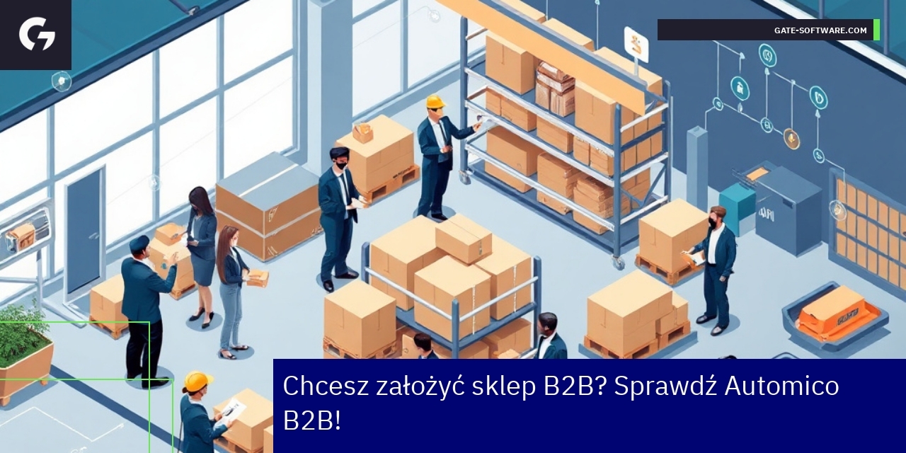 Automico B2B - rozwiązanie dla sklepów hurtowych Interfejs platformy Automico B2B na ekranie komputera