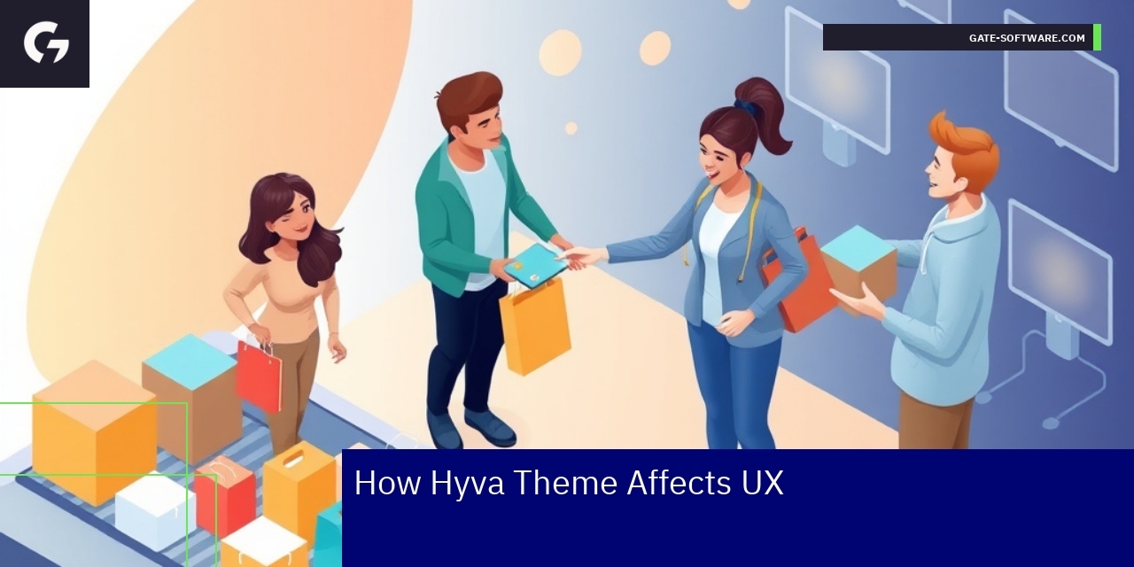 Magento 2 store interface with Hyva Theme elements