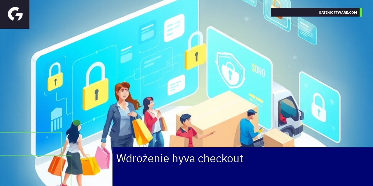 Interfejs hyva checkout na ekranie komputera