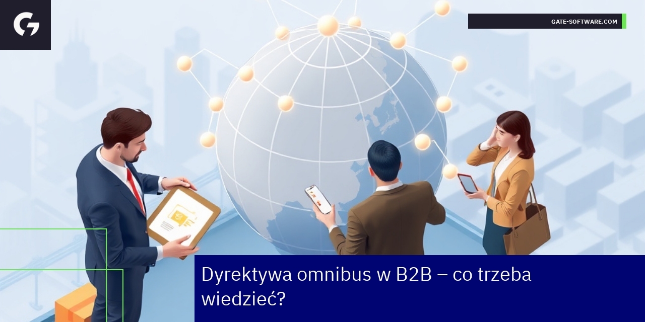 Dyrektywa omnibus i wdrożenie sklepu B2B Schemat platformy B2B z integracją i marketingiem