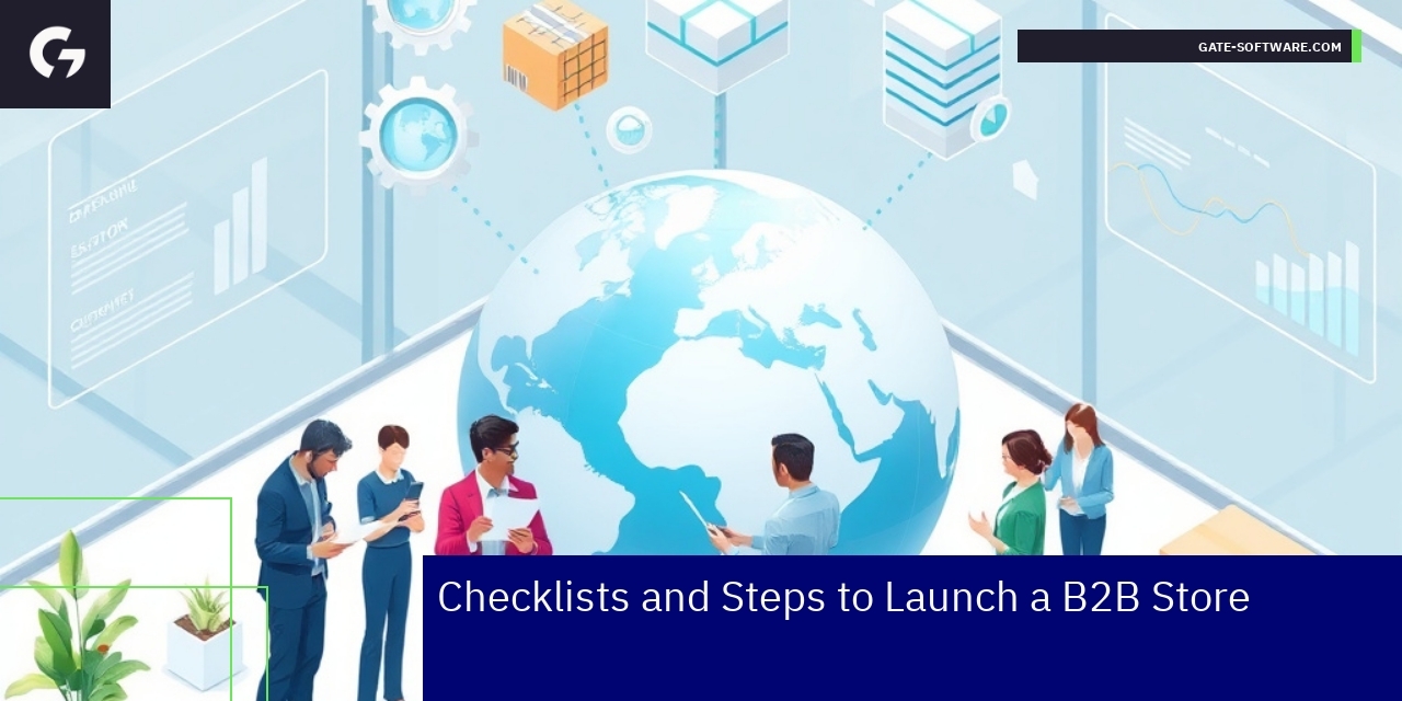 Checklist and steps for launching a B2B ecommerce store