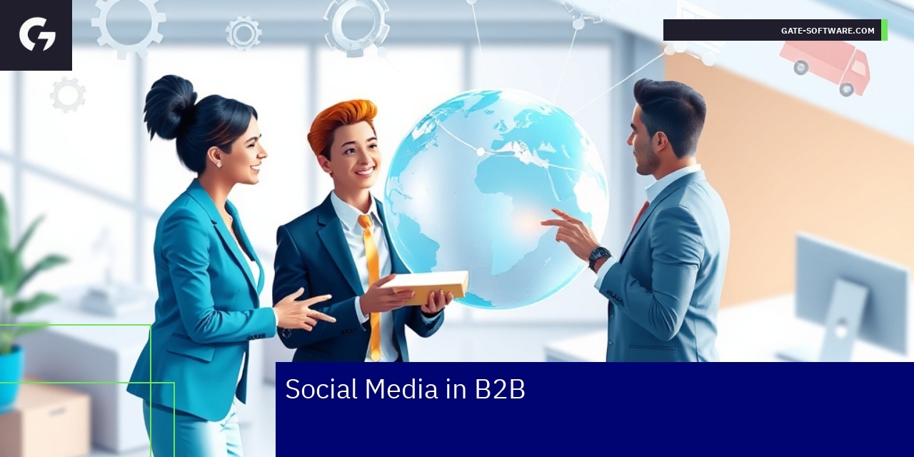 Social Media Strategies for B2B Growth Business professionals engaging on social media platforms