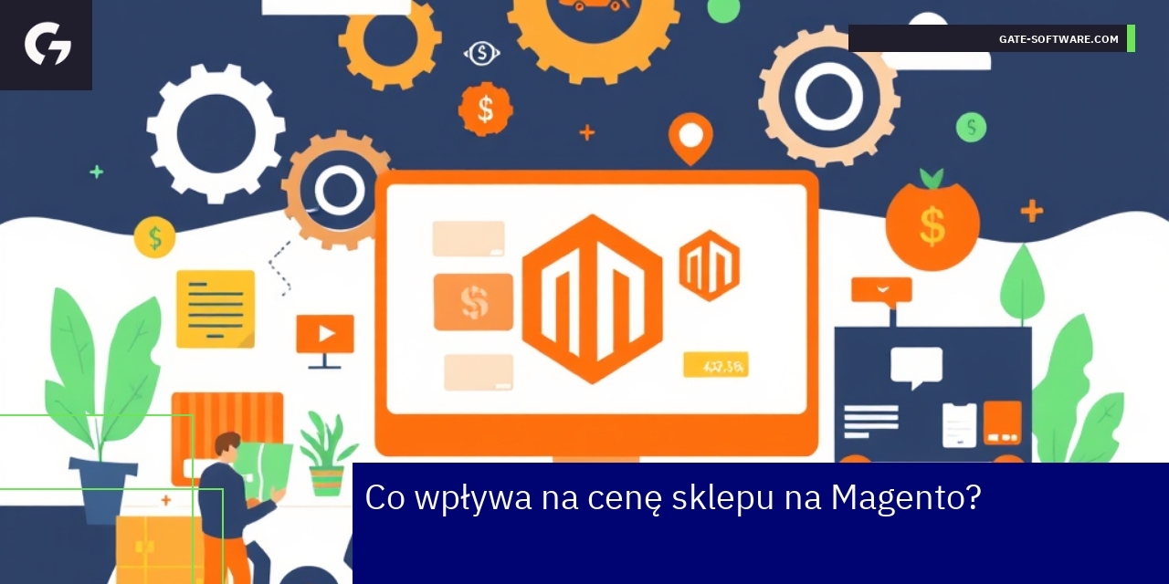 Wykres kosztów sklepu na Magento