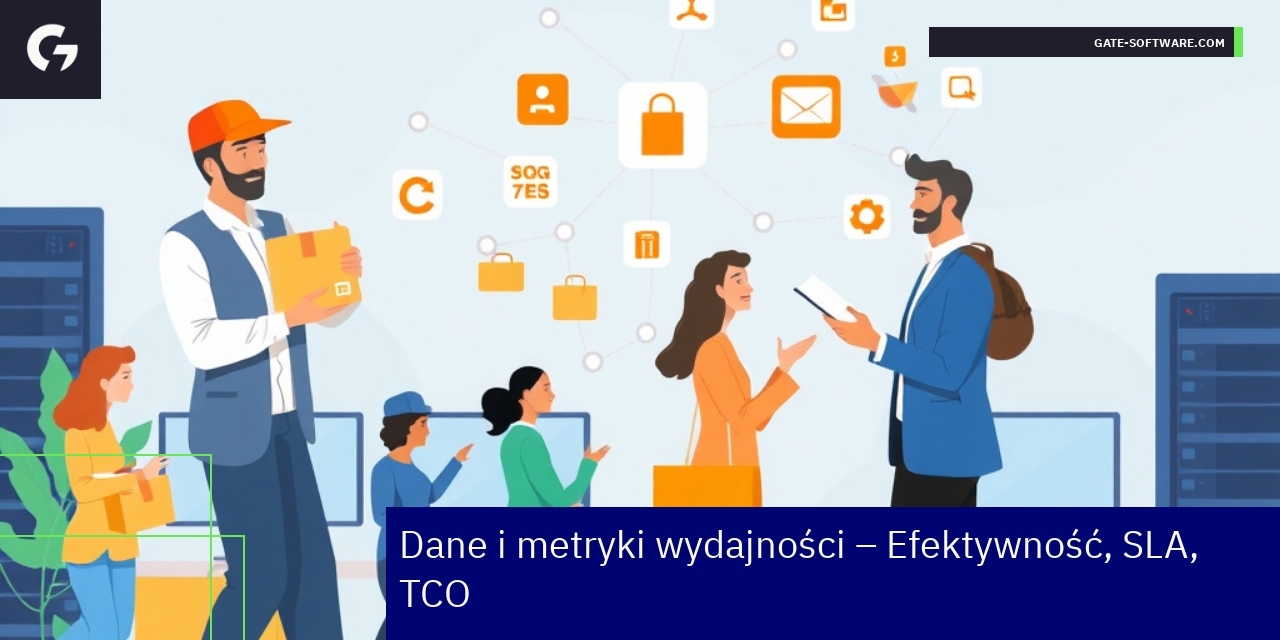 Wykresy i dane metryk efektywności projektu