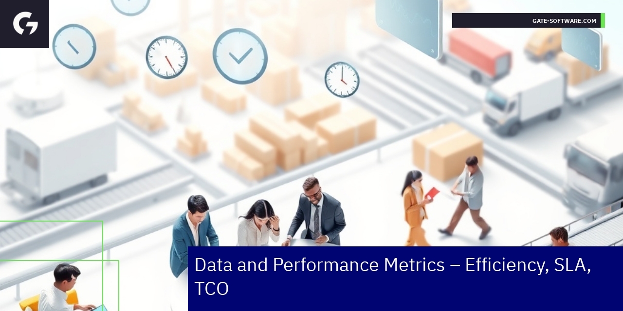 Graph showing software efficiency and performance metrics