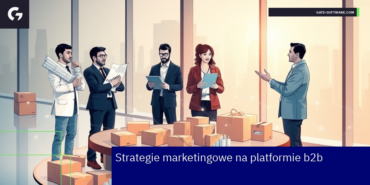 Schemat strategii marketingowych na platformie B2B
