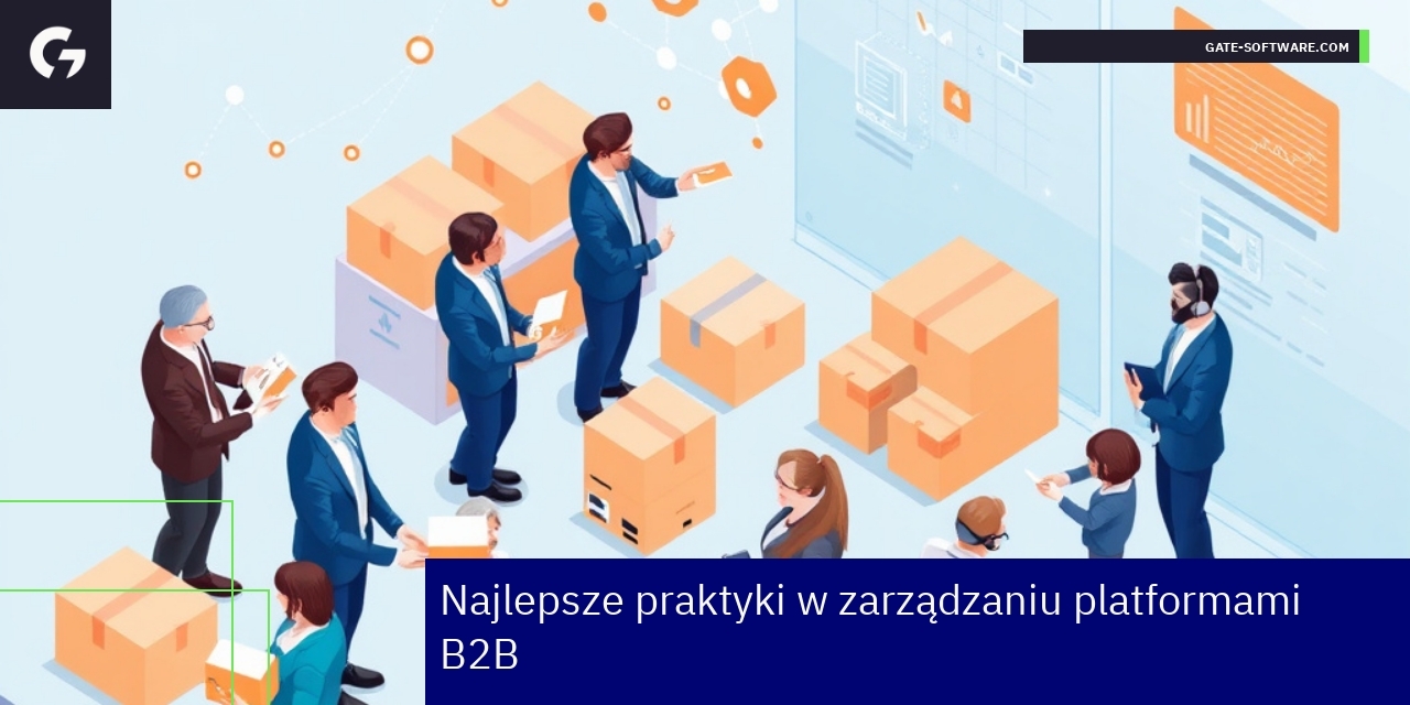Schemat zarządzania platformą B2B i obsługi klientów