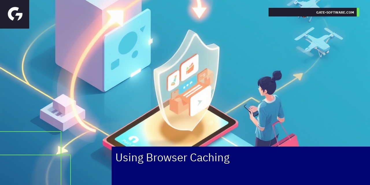 Browser caching benefits and cache management illustration