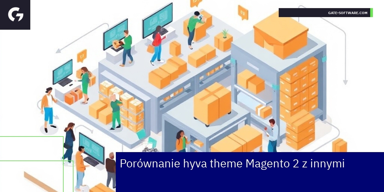 Porównanie hyva theme Magento 2 i innych szablonów Wykres wydajności i technicznych różnic Hyva i Luma