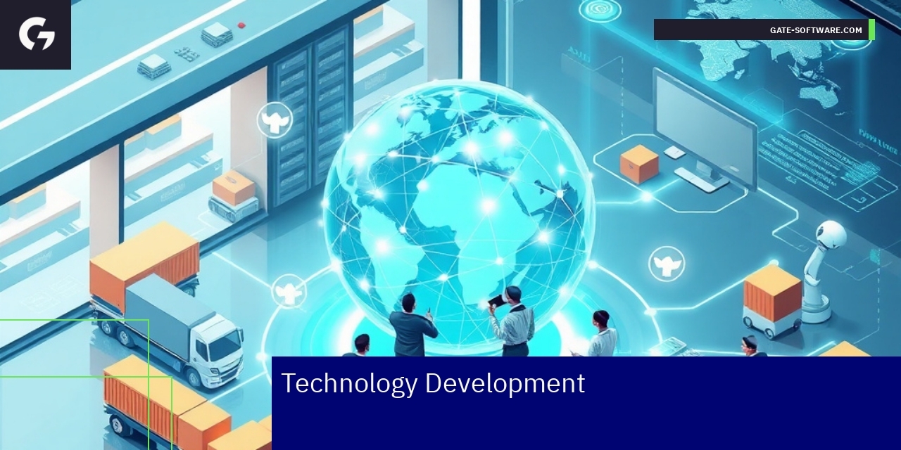 Illustration of B2B technology and automation concepts