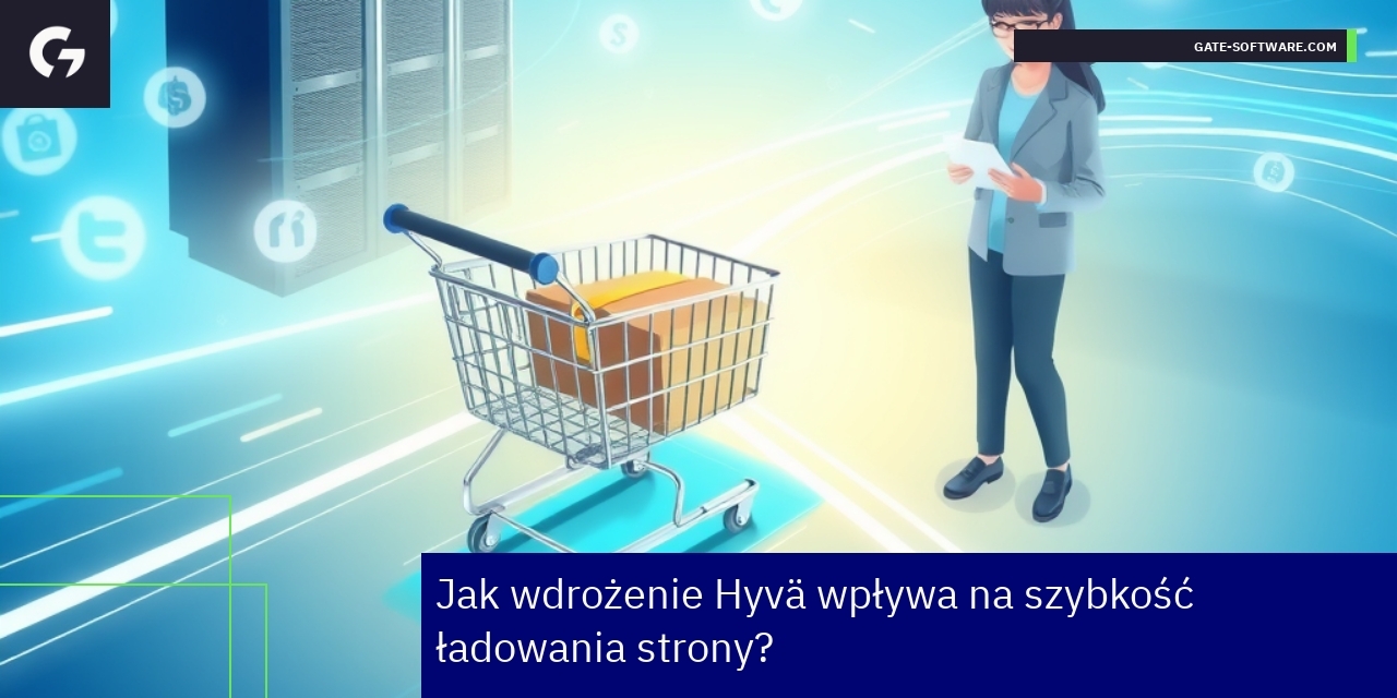 Wdrożenie Hyvä a szybkość strony Magento 2 Grafika pokazująca wpływ Hyvä na szybkość strony