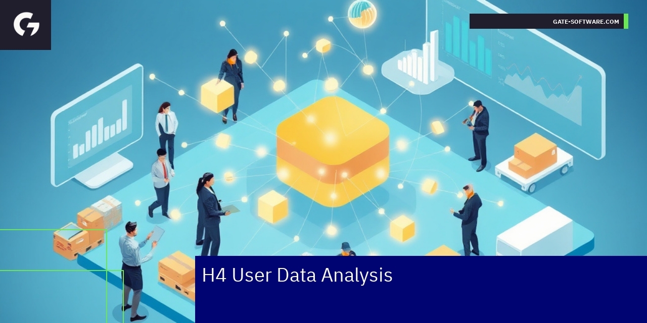 B2B data analytics dashboard on computer screen