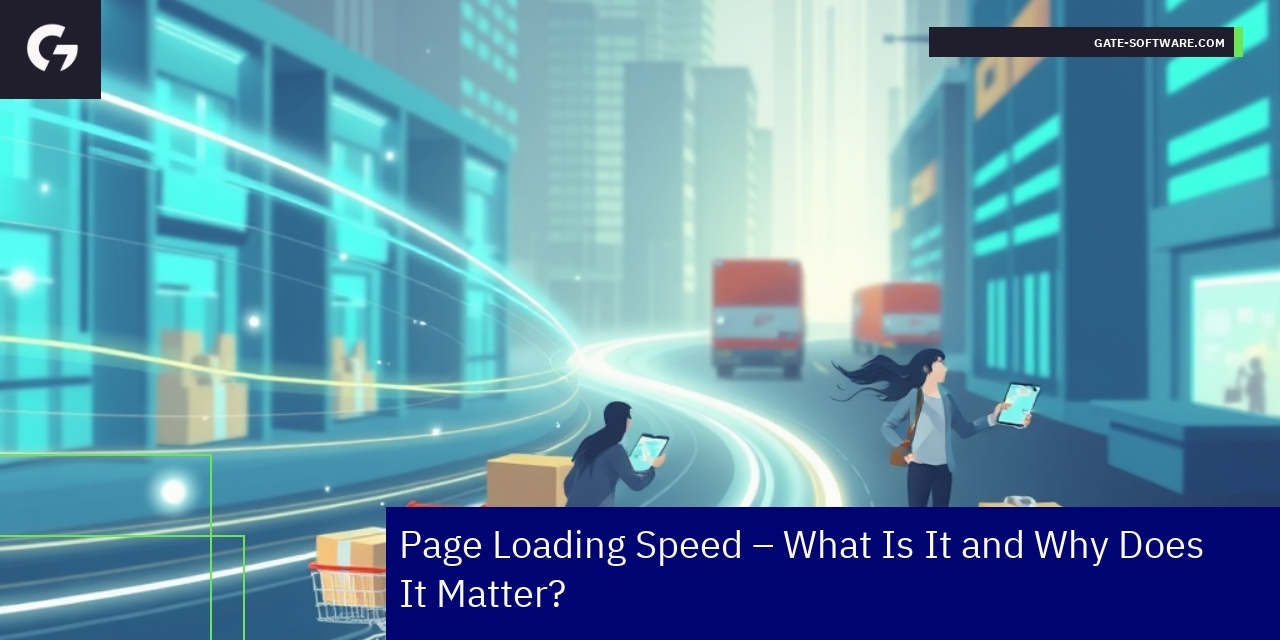 Graphical representation of website loading speed factors