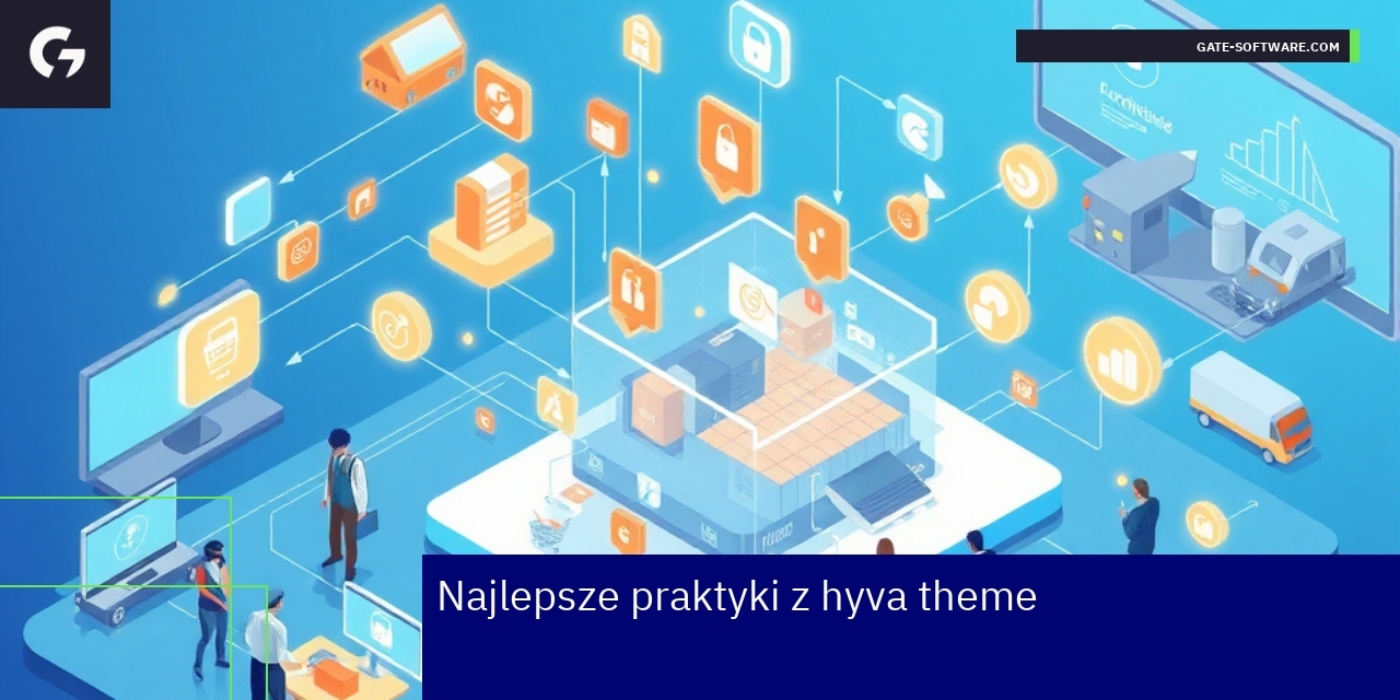 Najlepsze praktyki hyva theme w Magento Schematik hyva theme oraz ikony e-commerce i społeczności