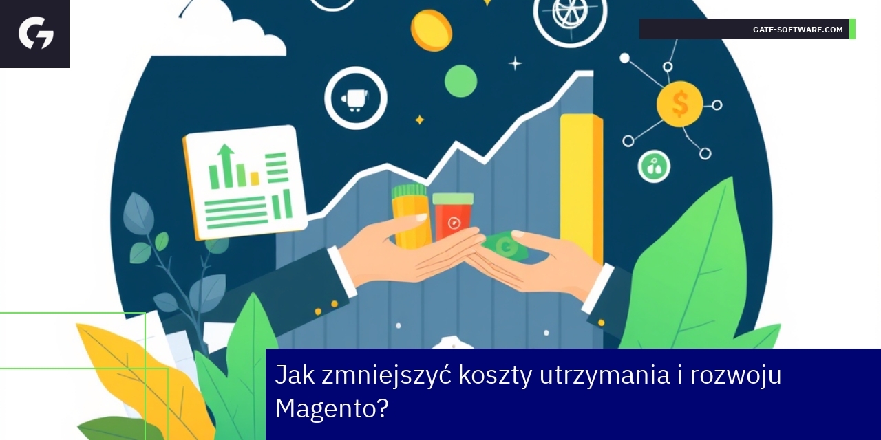 Sposoby na zmniejszenie kosztów Magento Grafika przedstawiająca sposoby oszczędzania