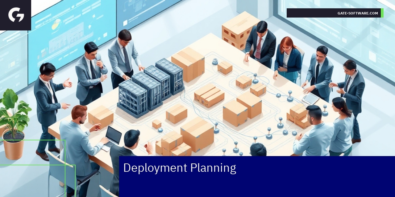 Deployment Planning for B2B Ecommerce Platforms Diagram of B2B ecommerce deployment process steps