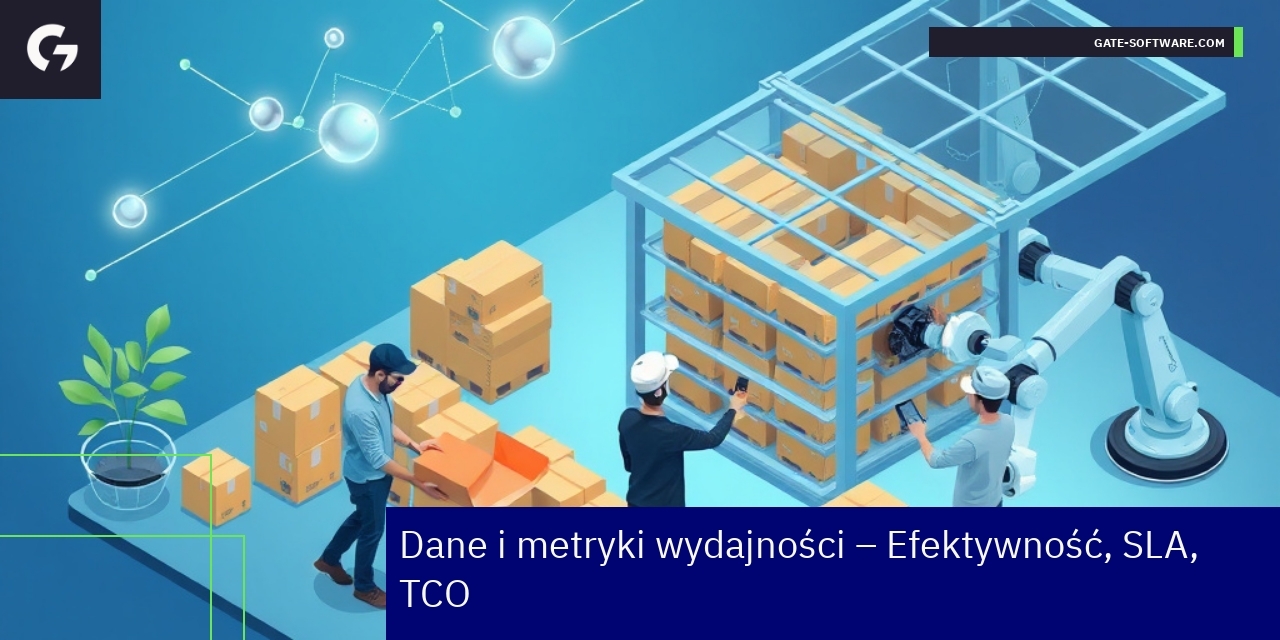 Wykresy i ikony pokazujące dane wydajności B2B