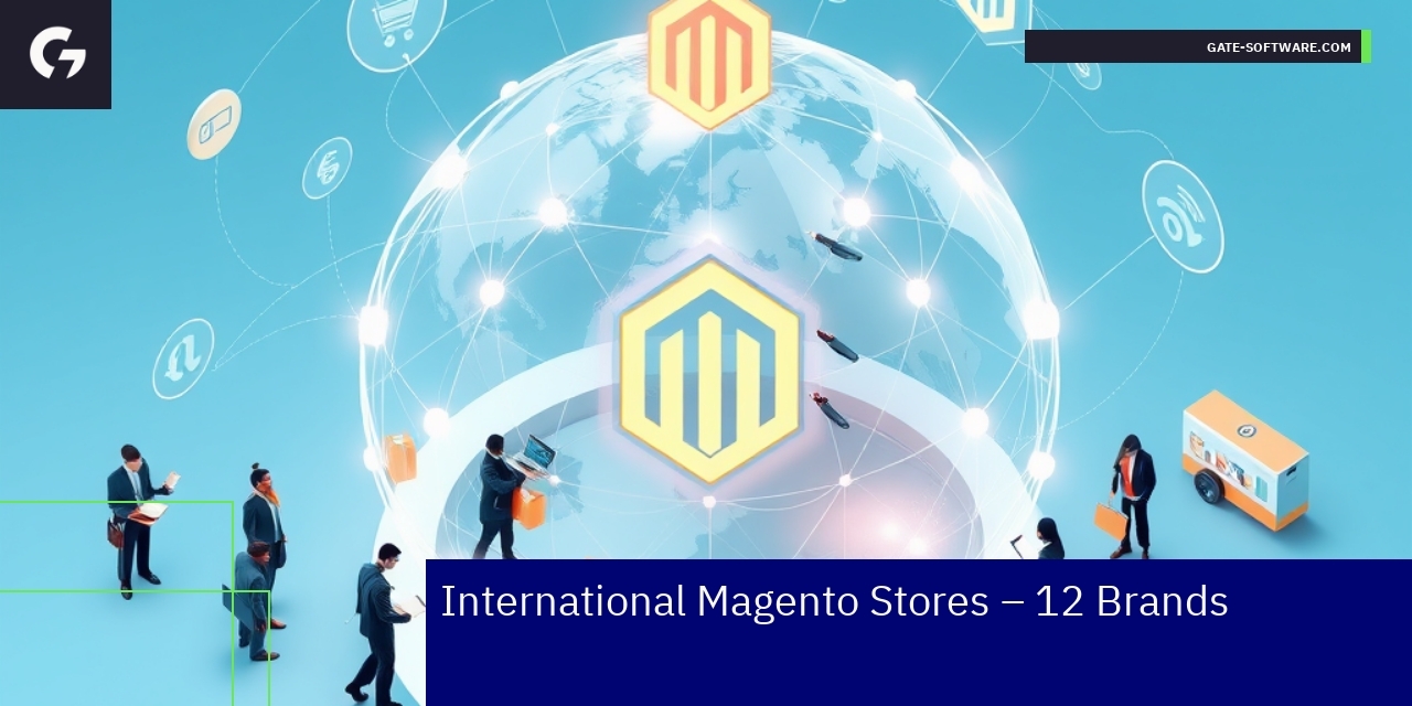 Diverse international e-commerce Magento stores