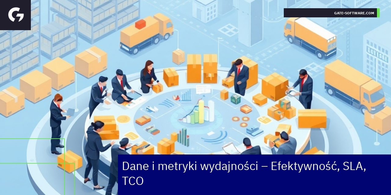 Efektywność i wskaźniki projektów B2B Gate-Software Wykresy i dane pokazujące wskaźniki wydajności