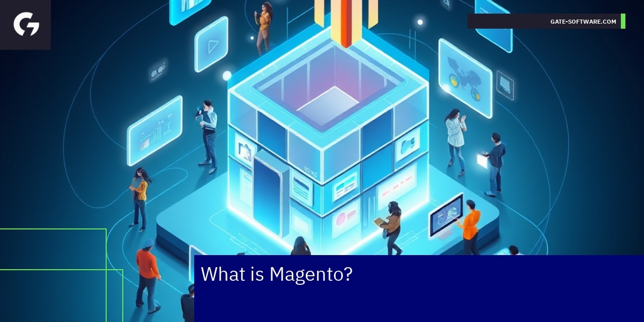 Magento platform features and technology icons